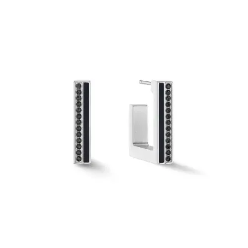 Coeur de Lion Ohrringe-Square Creolen - 0133/21-1317