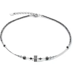 Coeur de Lion Halsketten-Square Stripes Halskette - 4355/10-1317