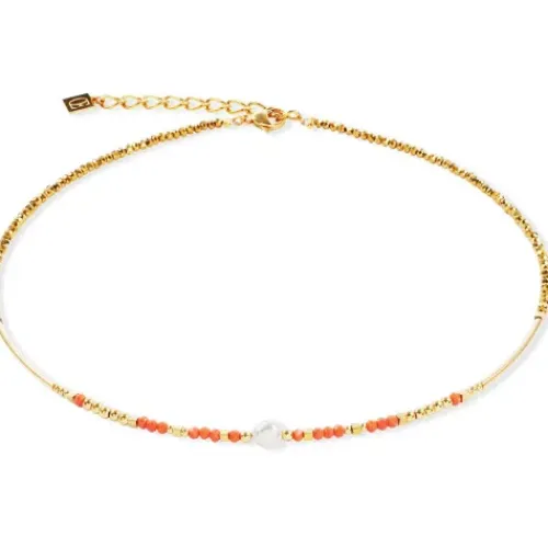 Coeur de Lion Halsketten-Sunset Pearl Halskette - 4358/10-0323