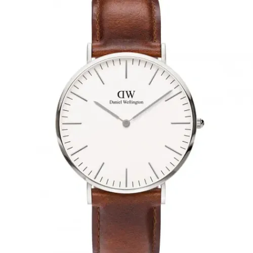 Daniel Wellington Lederarmband-Classic St. Mawes Silver
