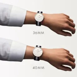 Daniel Wellington Lederarmband-Classic Black Sheffield Silver