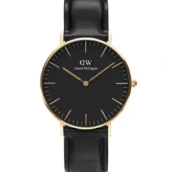 Daniel Wellington Lederarmband-Classic Sheffield Black Gold