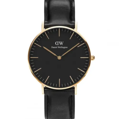 Daniel Wellington Lederarmband-Classic Sheffield Black Gold