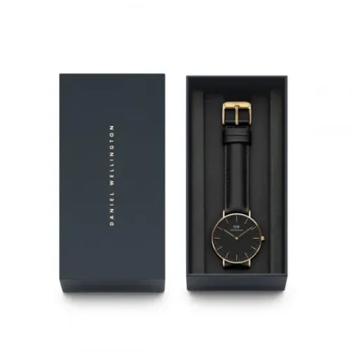 Daniel Wellington Lederarmband-Classic Sheffield Black Gold