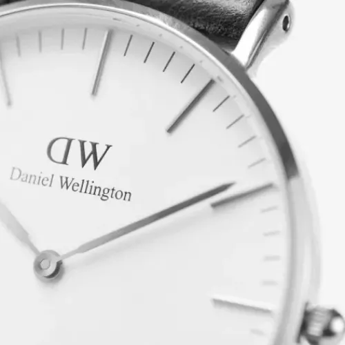 Daniel Wellington Lederarmband-Classic Sheffield Silver