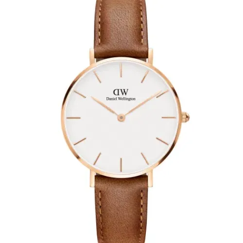 Daniel Wellington Lederarmband-Classic Petite Durham White Rose Gold