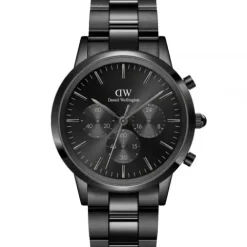 Daniel Wellington Metallarmband-Iconic Chronograph Link Black Sunray - DW00100642