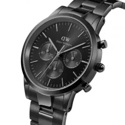 Daniel Wellington Metallarmband-Iconic Chronograph Link Black Sunray - DW00100642
