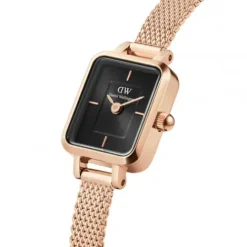 Daniel Wellington Metallarmband-Quadro Mini Melrose Onyx Rose Gold - DW00100647