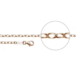 Der Kettenmacher Halsketten-Ankerkette Oval Roségold