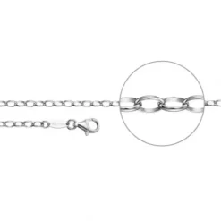 Der Kettenmacher Halsketten-Ankerkette Oval Silber
