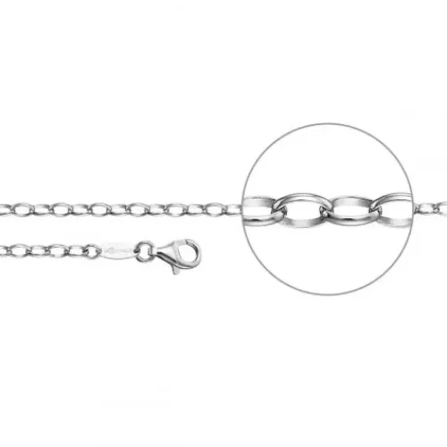 Der Kettenmacher Halsketten-Ankerkette Oval Silber