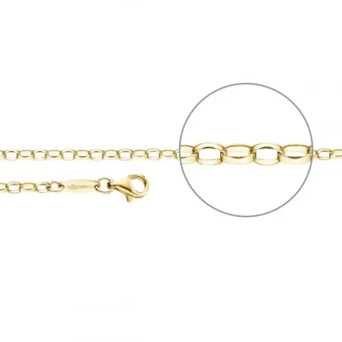 Der Kettenmacher Halsketten-Ankerkette Oval Gold