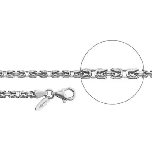 Der Kettenmacher Halsketten-Königskette Silber Diamantiert