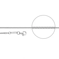 Der Kettenmacher Halsketten-Koreanerkette Silber