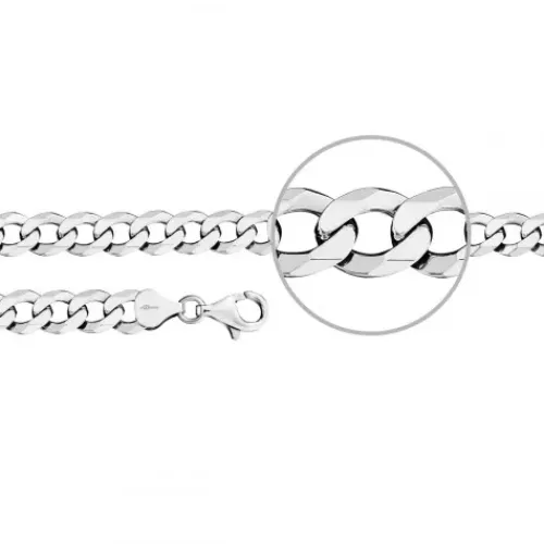 Der Kettenmacher Armbänder-Panzerarmband Silber Diamantiert