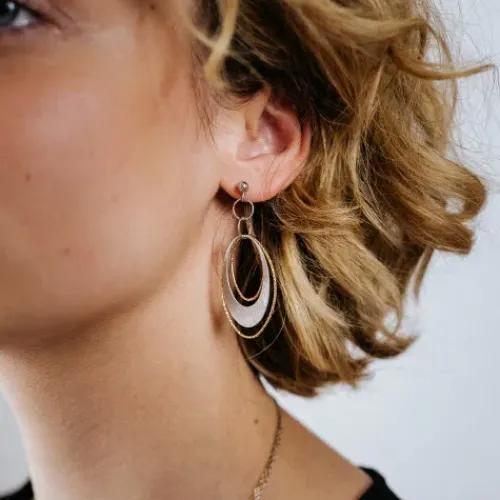 Der Kettenmacher Ohrringe-Rhombus Ohrringe - FAN14-ORTR