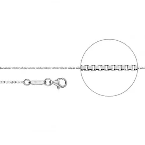 Der Kettenmacher Halsketten-Venezianerkette Silber Diamantiert