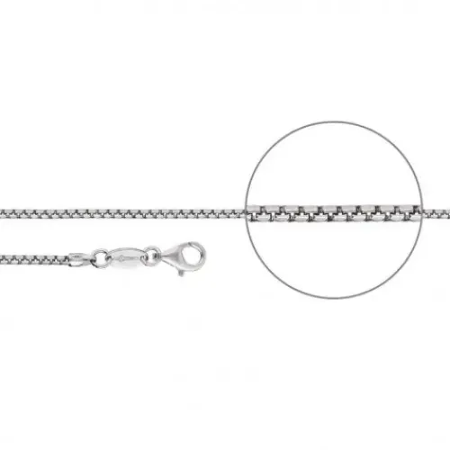 Der Kettenmacher Halsketten-Venezianerkette Silber Bombiert