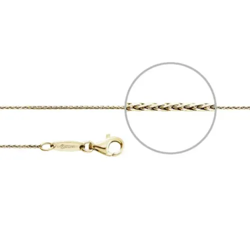 Der Kettenmacher Halsketten-Zopf Halskette Gold