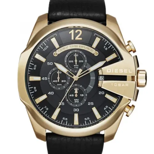 Diesel Lederarmband-Mega Chief Chronograph - DZ4344