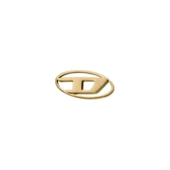 Diesel Ohrringe-Oval D Logo Einzel Ohrstecker - DX1590710