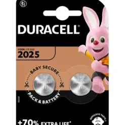 Duracell Batterien-2025 / CR2025 3V Lithium Batterien 2er Pack