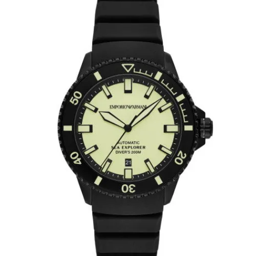 Emporio Armani Silikonarmband-Sea Explorer Automatic - AR60085