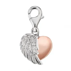 Engelsrufer (Kette mit) Herz-Charm Herzflügel Bicolor - ERC-HEARTWINGBICOR