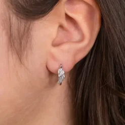 Engelsrufer Ohrringe-Creolen Flügel - ERE-LILWING-ZI-CR