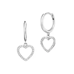 Engelsrufer (Kette mit) Herz-Creolen Herz - ERE-HEARTSHINY-ZIC