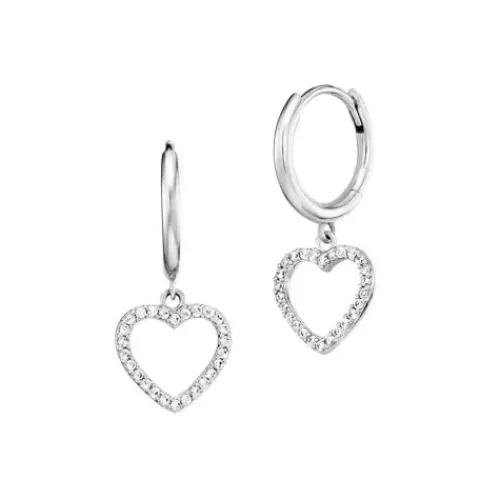 Engelsrufer (Kette mit) Herz-Creolen Herz - ERE-HEARTSHINY-ZIC