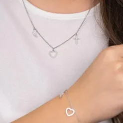 Engelsrufer (Kette mit) Kreuz-Halskette Glaube Liebe Hoffnung - ERN-FLH-ZI