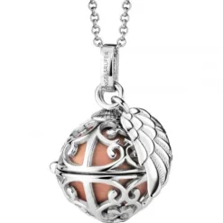 Engelsrufer Halsketten-Halskette mit Flügel Rosé Silber - ERN-ER23-16-XS