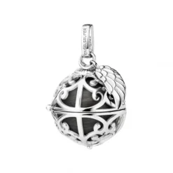 Engelsrufer Damenschmuck-mit Flügel Perlmutt Grau Silber