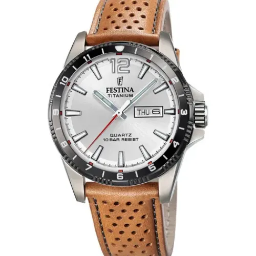 Festina Lederarmband-Calendario Titanium - F20699/1