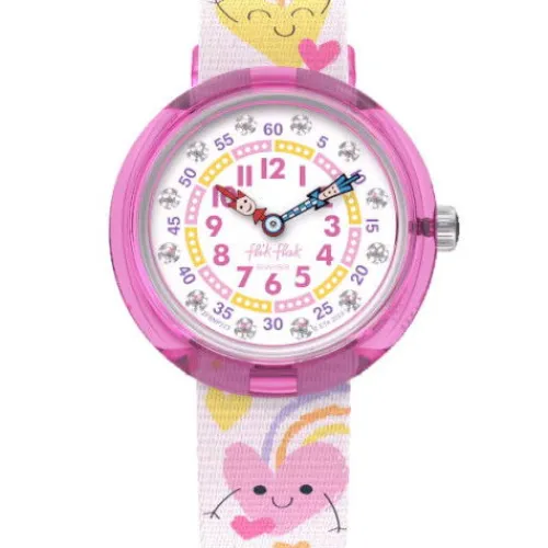 Flik Flak Swiss Made Uhren-Bouncing Hearts - FBNP223