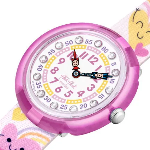 Flik Flak Swiss Made Uhren-Bouncing Hearts - FBNP223