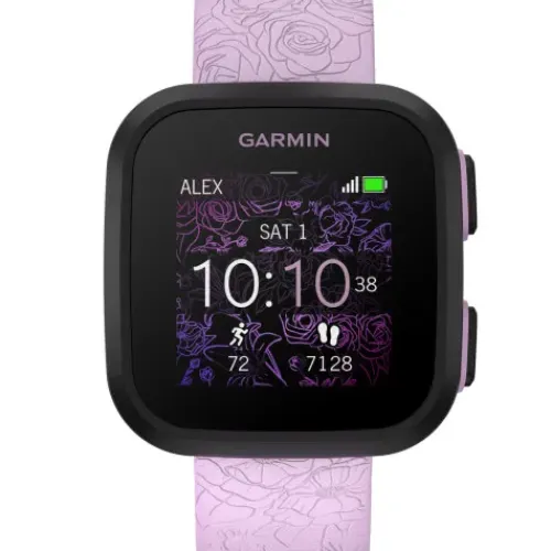 Garmin Smartwatches-Bounce Lilac Floral - 010-02448-21