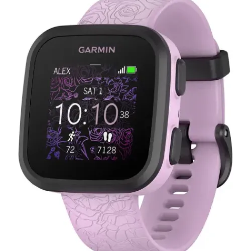 Garmin Smartwatches-Bounce Lilac Floral - 010-02448-21