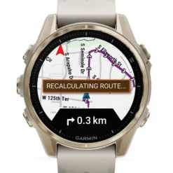 Garmin Silikonarmband-Fenix 8 Amoled Sapphire Soft Gold Fog Gray (43 mm) - 010-02903-11