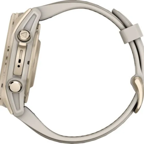 Garmin Silikonarmband-Fenix 8 Amoled Sapphire Soft Gold Fog Gray (43 mm) - 010-02903-11