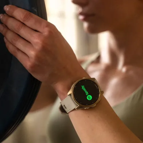 Garmin Silikonarmband-Fenix 8 Amoled Sapphire Soft Gold Fog Gray (43 mm) - 010-02903-11