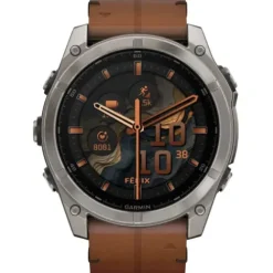 Garmin Lederarmband-Fenix 8 Amoled Sapphire Titanium (51 mm) - 010-02905-40