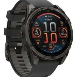 Garmin Silikonarmband-Fenix 8 Amoled Sapphire Carbon Black (47 mm) - 010-02904-21