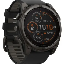 Garmin Silikonarmband-Fenix 8 Solar Sapphire Carbon (51 mm) - 010-02907-11