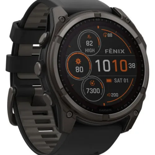 Garmin Silikonarmband-Fenix 8 Solar Sapphire Carbon (51 mm) - 010-02907-11