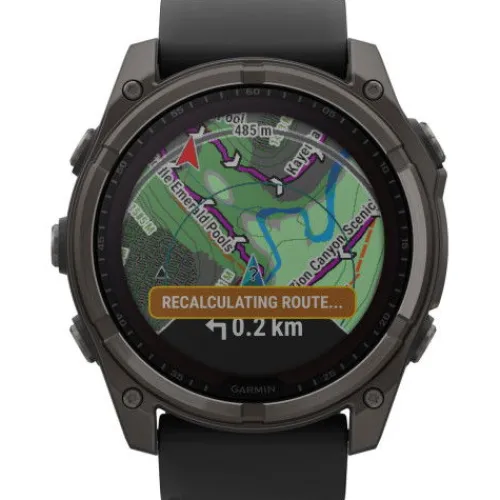 Garmin Silikonarmband-Fenix 8 Solar Sapphire Carbon (51 mm) - 010-02907-11