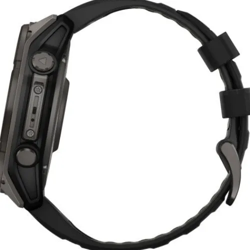 Garmin Silikonarmband-Fenix 8 Solar Sapphire Carbon (51 mm) - 010-02907-11