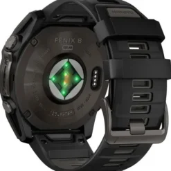 Garmin Silikonarmband-Fenix 8 Solar Sapphire Carbon (51 mm) - 010-02907-11